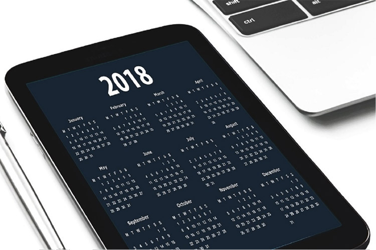 Calendario laboral 2018. Todo listo para preparar las nóminas del nuevo año