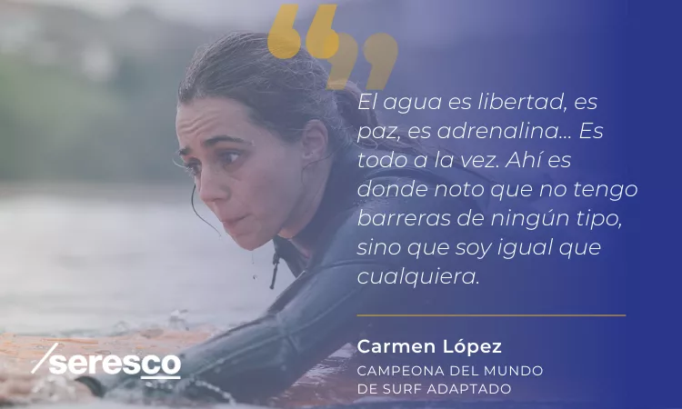 Entrevista a Carmen Lopez surfista patrocinada por Seresco